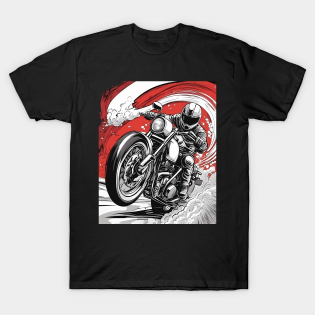 Motobiker Life T-Shirt by animegirlnft